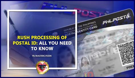 rush postal id|how to get postal id.